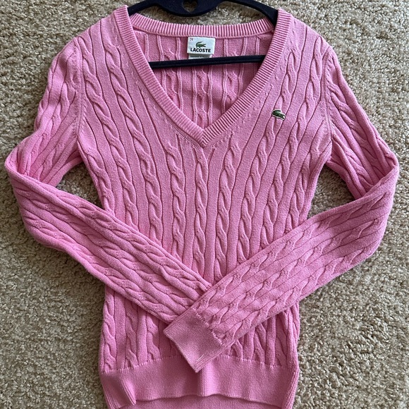 Lacoste | Sweaters | Lacoste Cable Knit Sweater | Poshmark